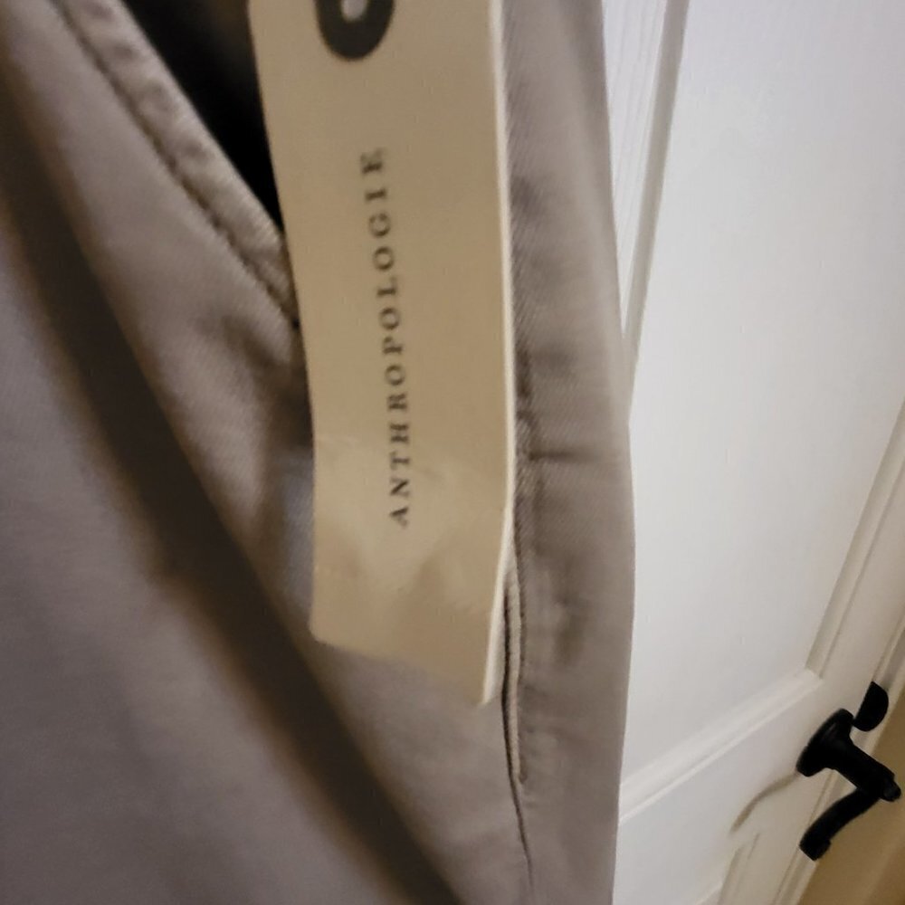 ANTHROPOLOGIE Paige Carly High-Rise Wide-Leg Jeans Moss Taupe Sz: 33 NWT - Picture 10 of 13